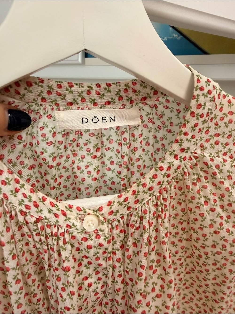 Doen Jane blouse - berry bisou floral - Picture 4 of 8